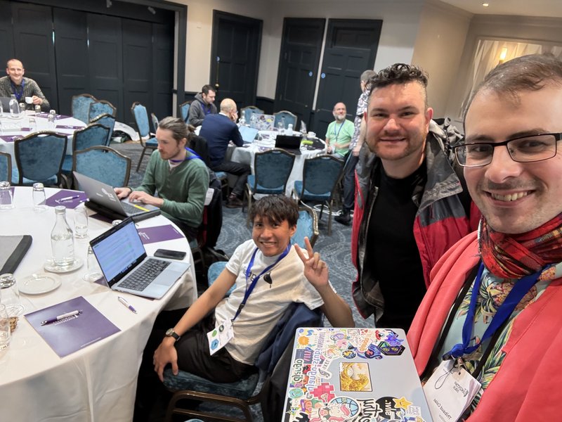 Sage, Vince, Thibaud at DjangoCon EU 2025