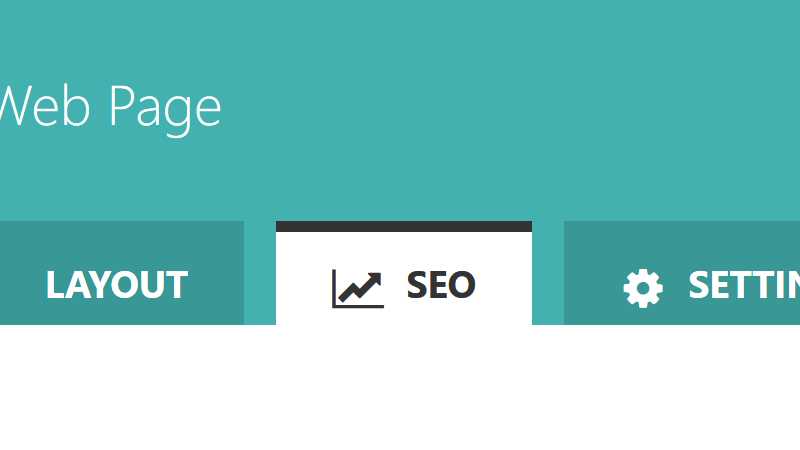 Image of SEO settings