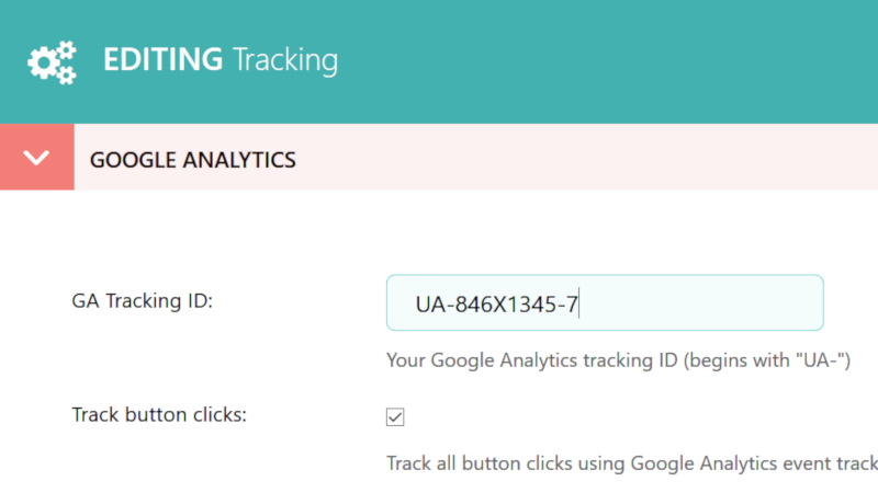 Adding a button block with tracking